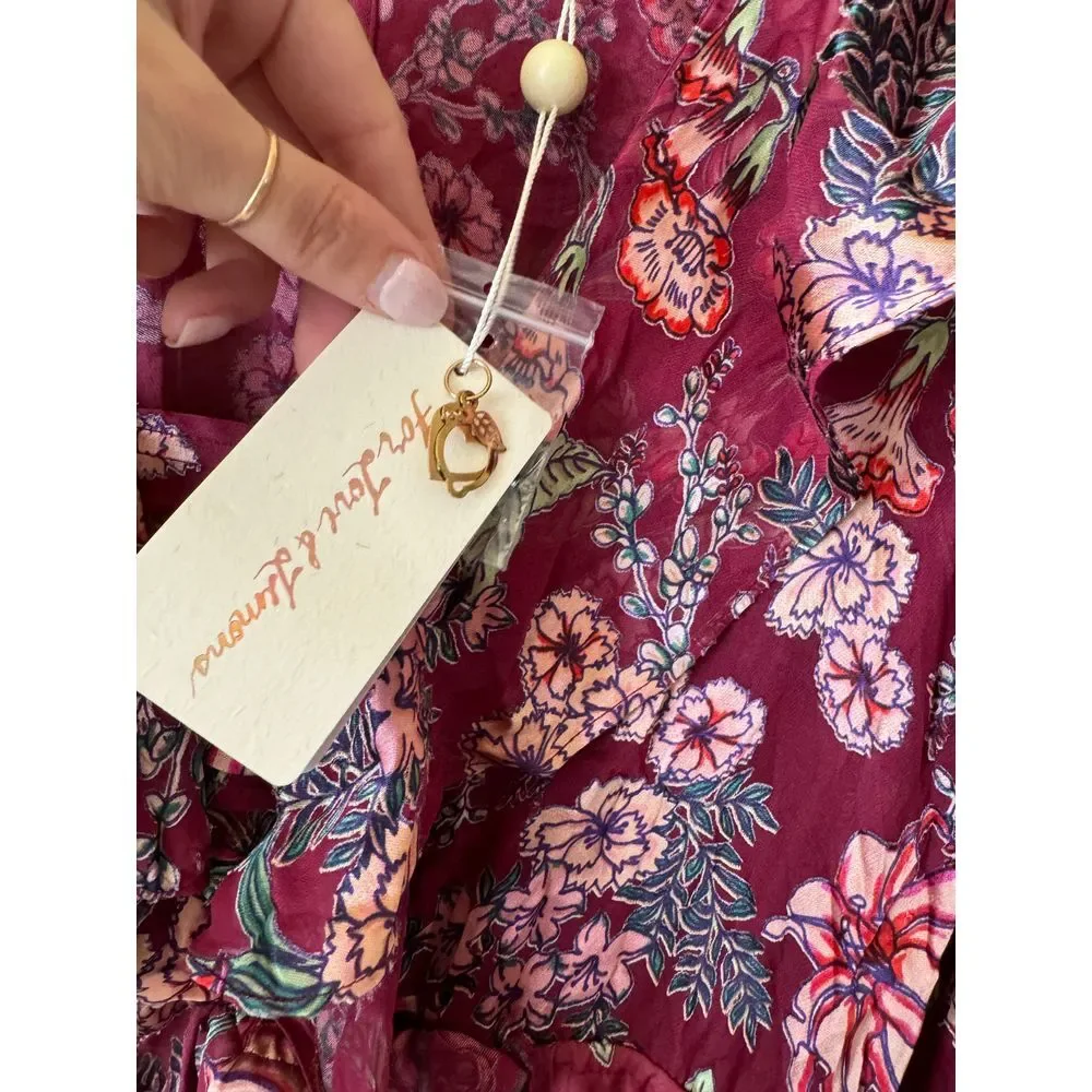 FOR LOVE‎ AND LEMONS BERRY FLORAL ROMPER